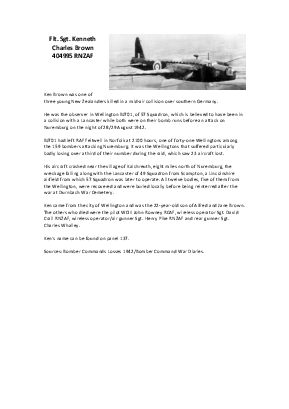 A preview of a PDF biography for Brown, Kenneth Charles